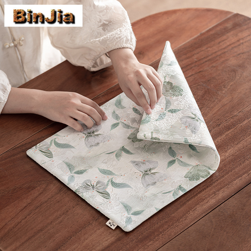 Embroidery Cloth - Парчовая вышивка Тень Бабочка Двусторонние коврики