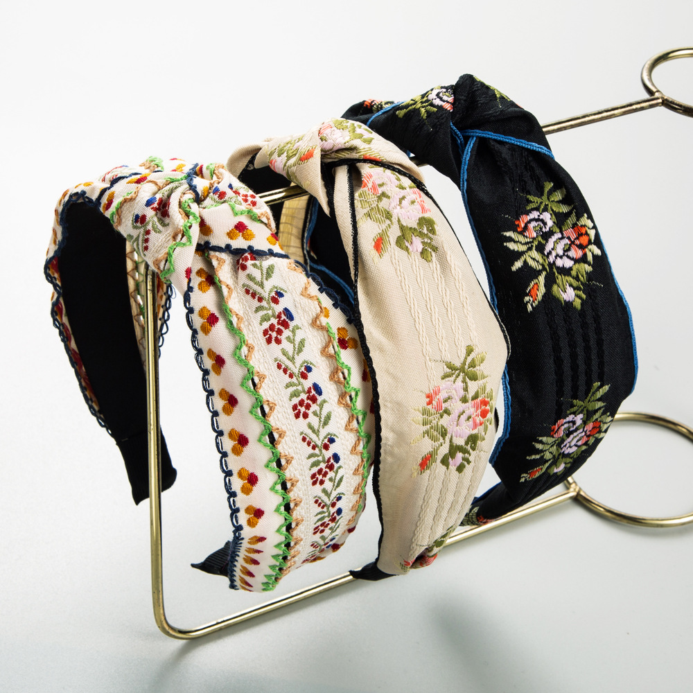 Embroidery Knot - Модная новая ретро-повязка на голову в