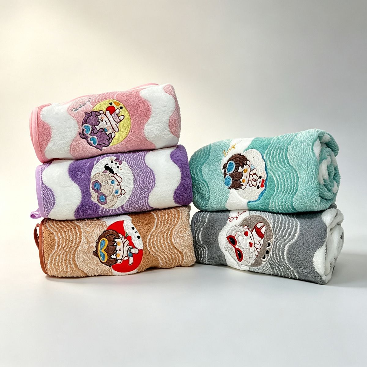 Embroidery Gift - Полотенце для рук из кораллового флиса