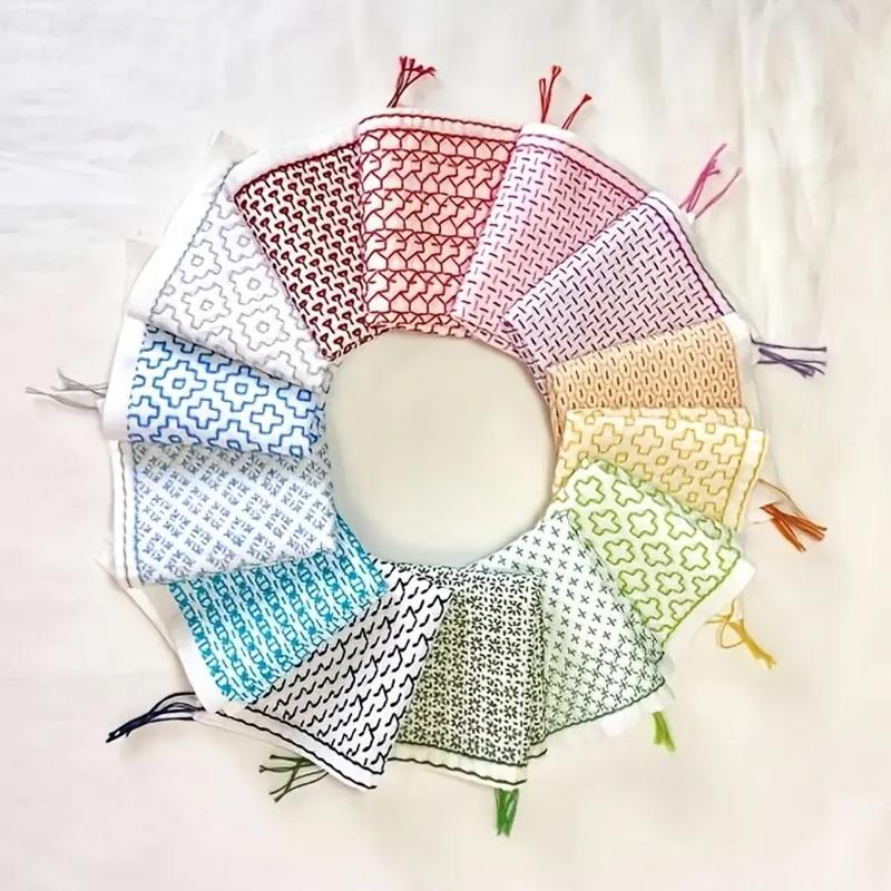 Embroidery Diy - 9/32 шт., нитки и иглы, джинсовая