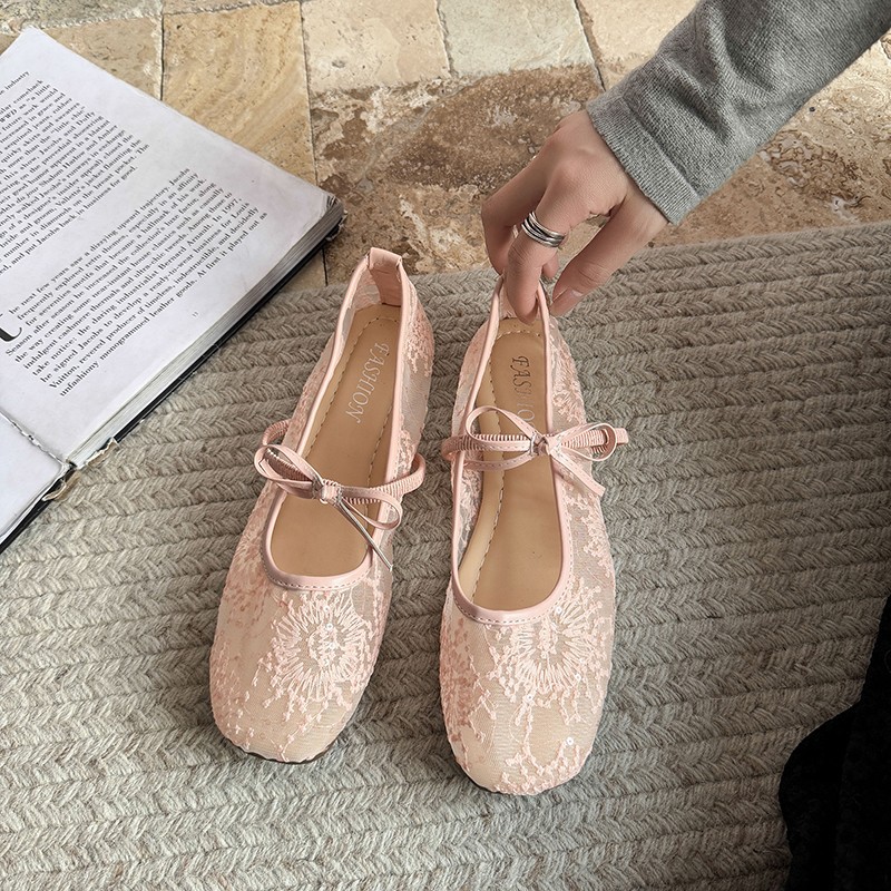 Женские нежные балетки на плос – обзор и цена Embroidery Lace