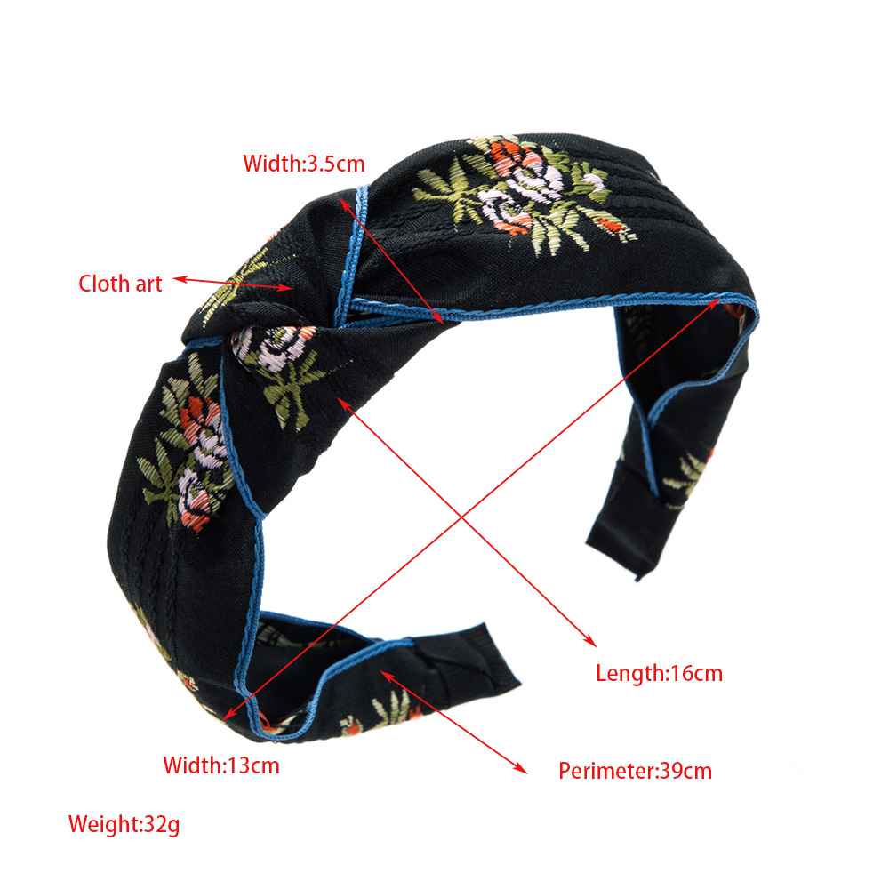 Модная новая ретро-повязка на  – обзор и цена Embroidery Knot