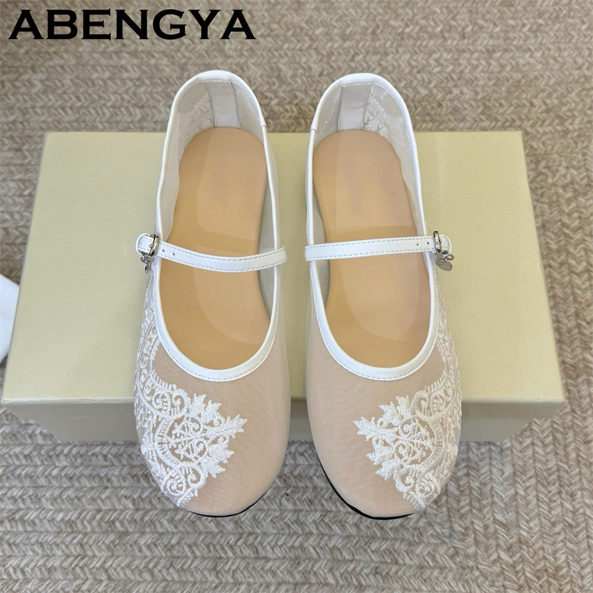 Женские балетки с кружевной вы – обзор и цена Embroidery Lace