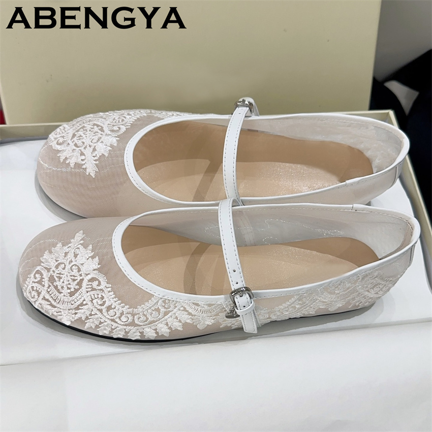 Женские балетки с кружевной вы – обзор и цена Embroidery Lace