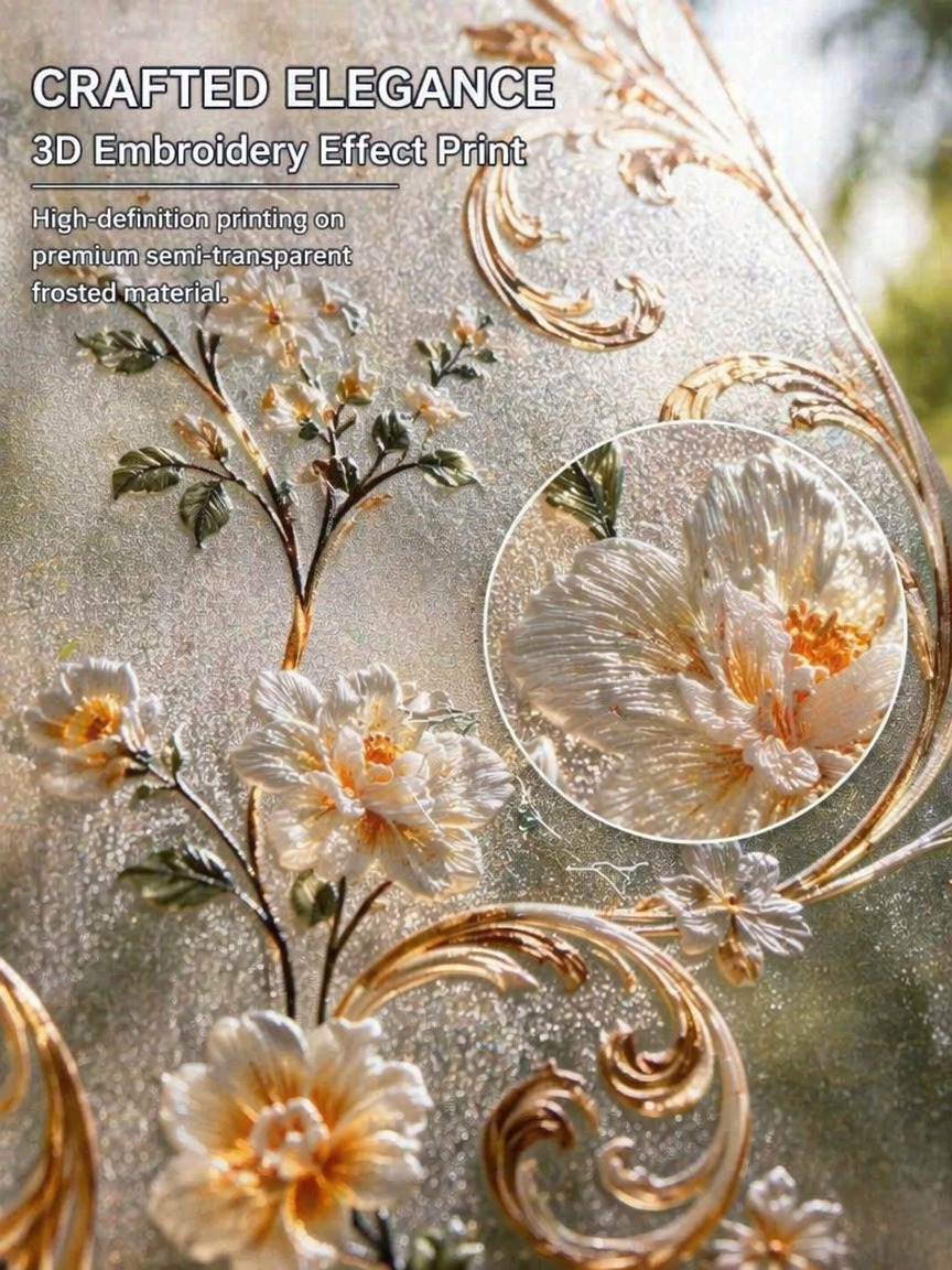 Пленка для окон с вышитым узор – обзор и цена Embroidery Diy