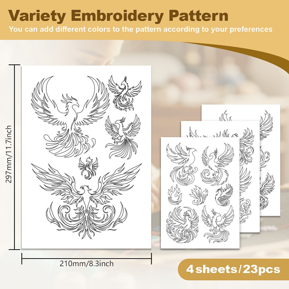 23 шт. водорастворимых стабили – обзор и цена Embroidery Cloth