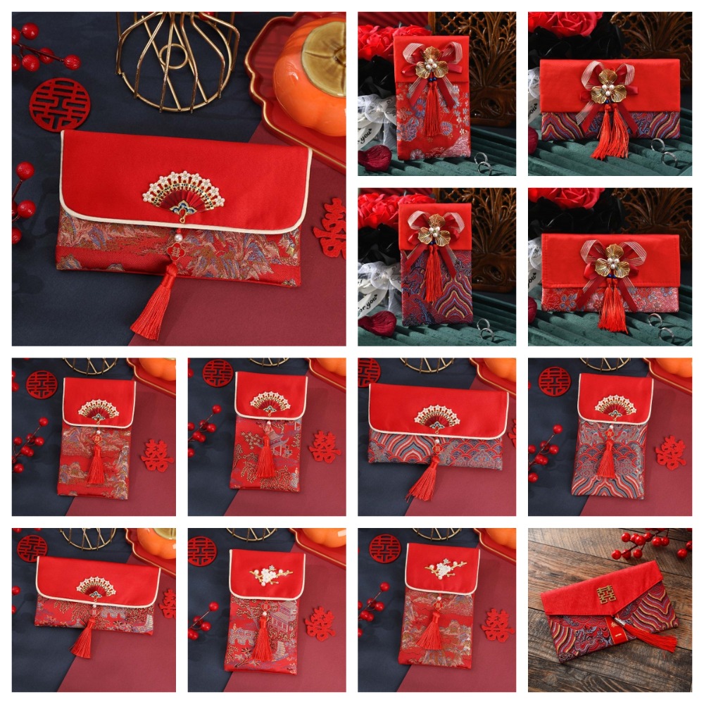 Новогодний красный конверт из  – обзор и цена Embroidery Cloth