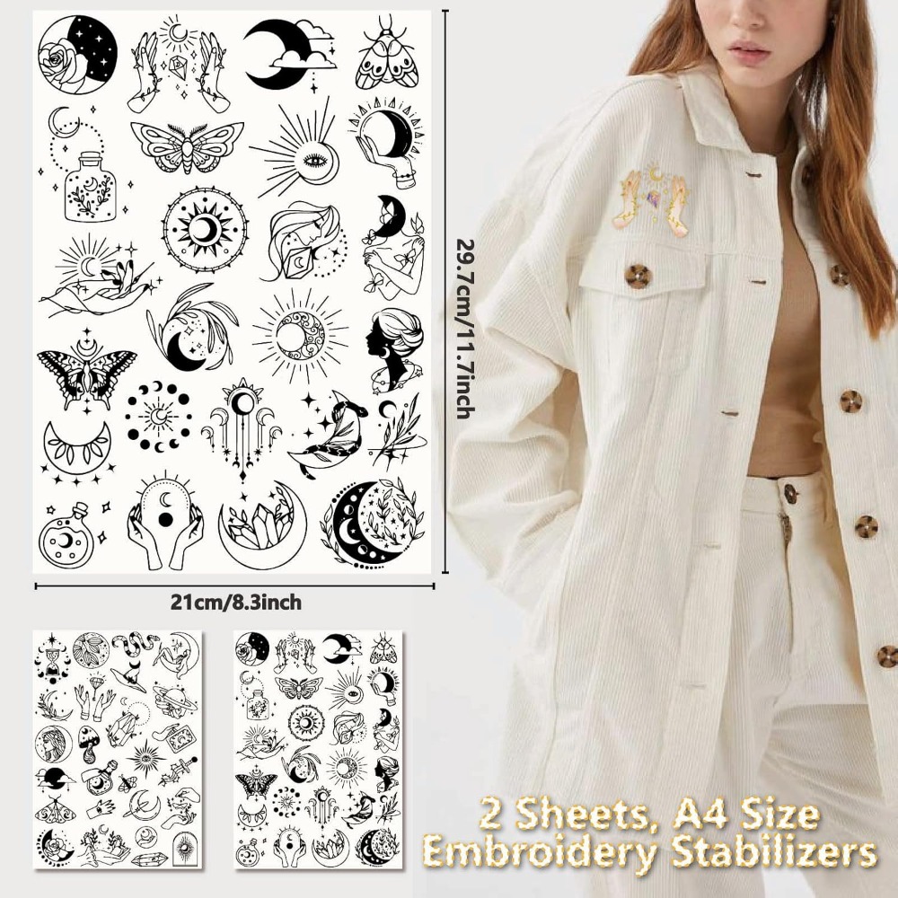 51 шт., водорастворимые стабил – обзор и цена Embroidery Pattern
